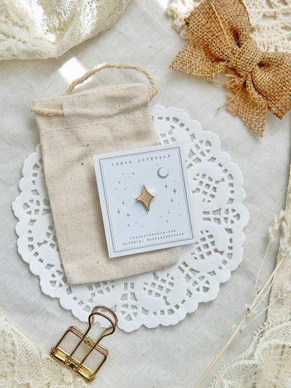 mini star gold filler pin