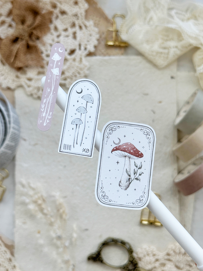 mushroom frames sticker sheet - 1pc