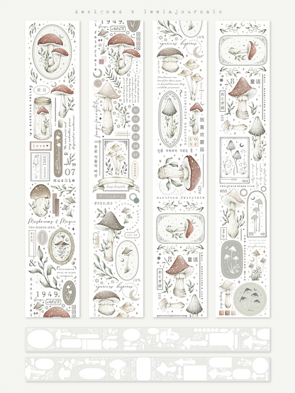 fungi fairytale pet & washi tape