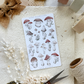 mushroom sticker sheet