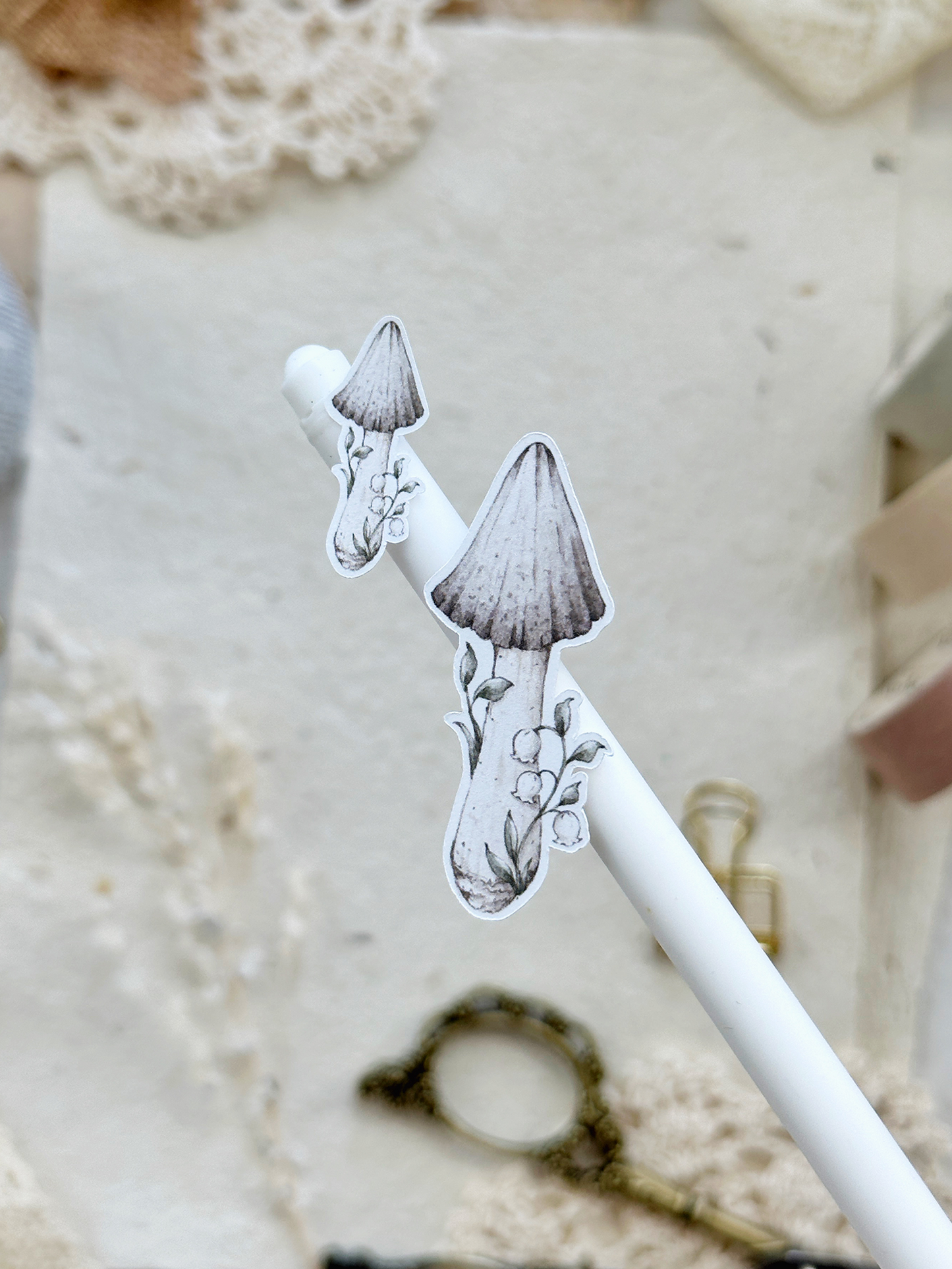 mushroom sticker sheet