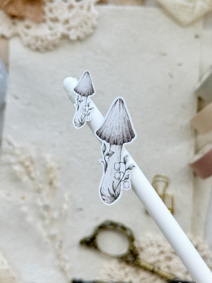 mushroom (mini or large) sticker sheet