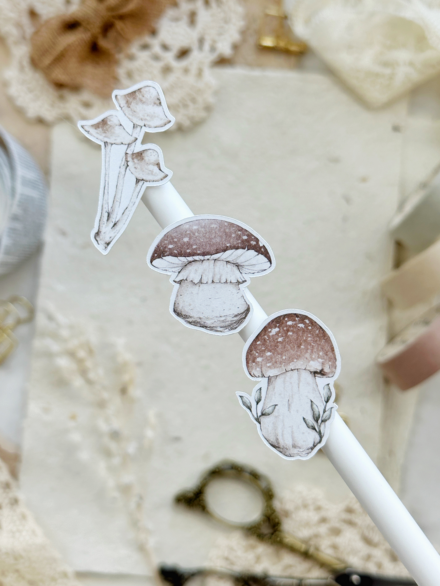 mushroom sticker sheet