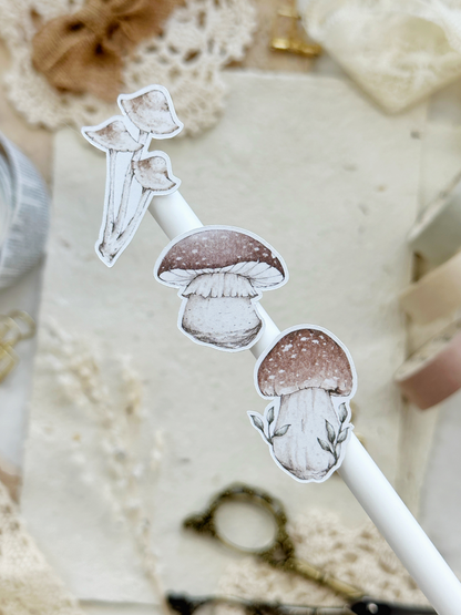 mushroom (mini or large) sticker sheet