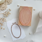 pearl embroidery hoop wood stamp