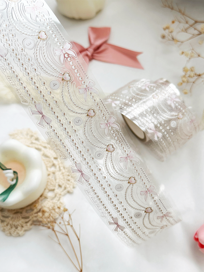 pearly strings pet & washi tape (pre-cut)