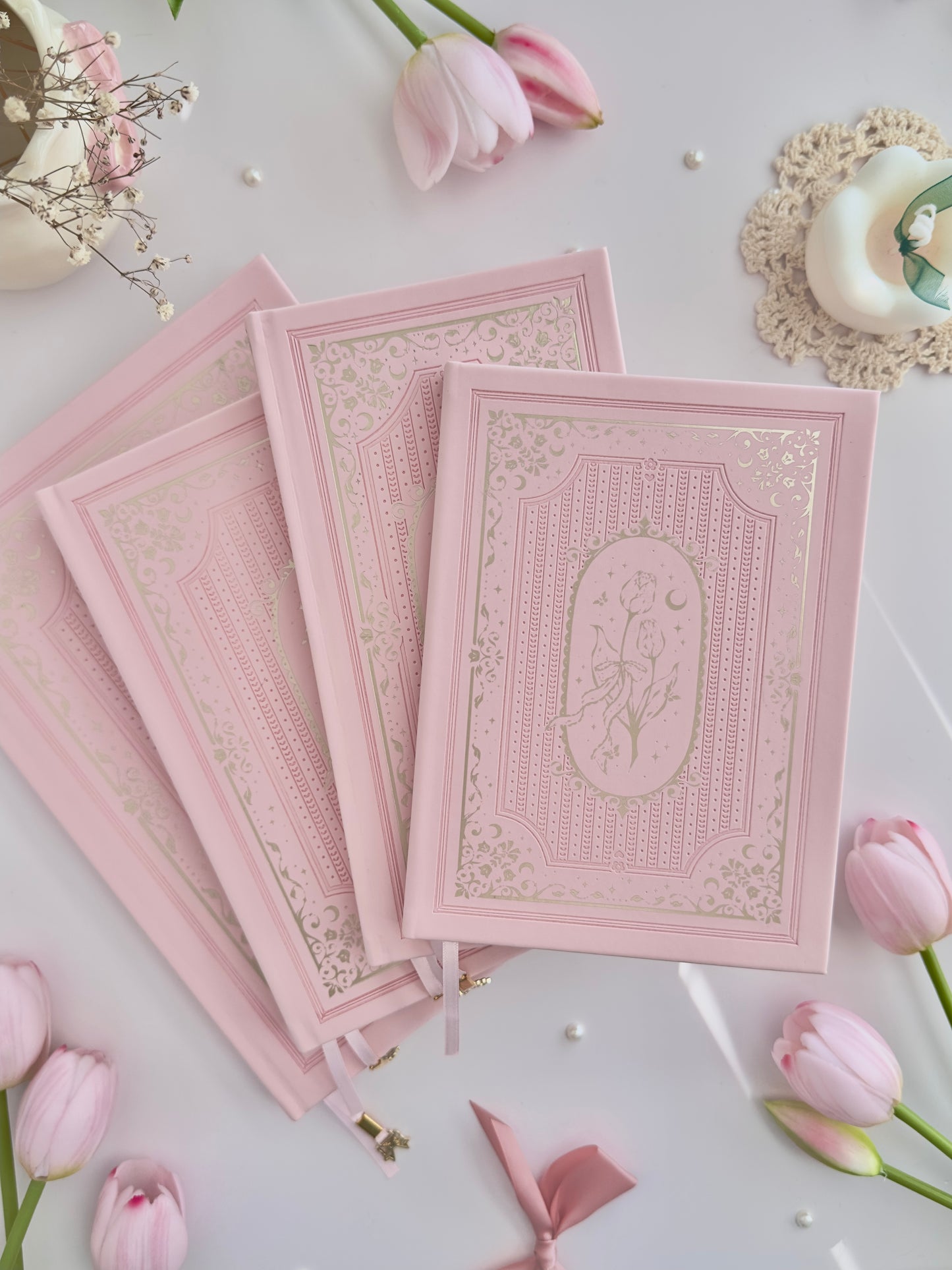 TRP | A5 | tulip spell book - aurora (grid)