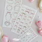 princess bows & frames sticker sheets - 3pc set