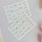 princess bows & frames sticker sheets - 3pc set