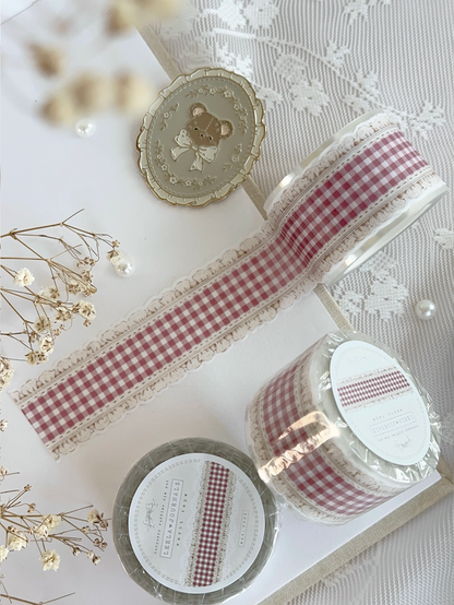 plaid ruffles die cut washi tape (new colors added!)