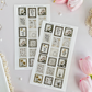 postage stamps sticker sheet - 1pc