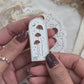 mushroom arch enamel journaling clip