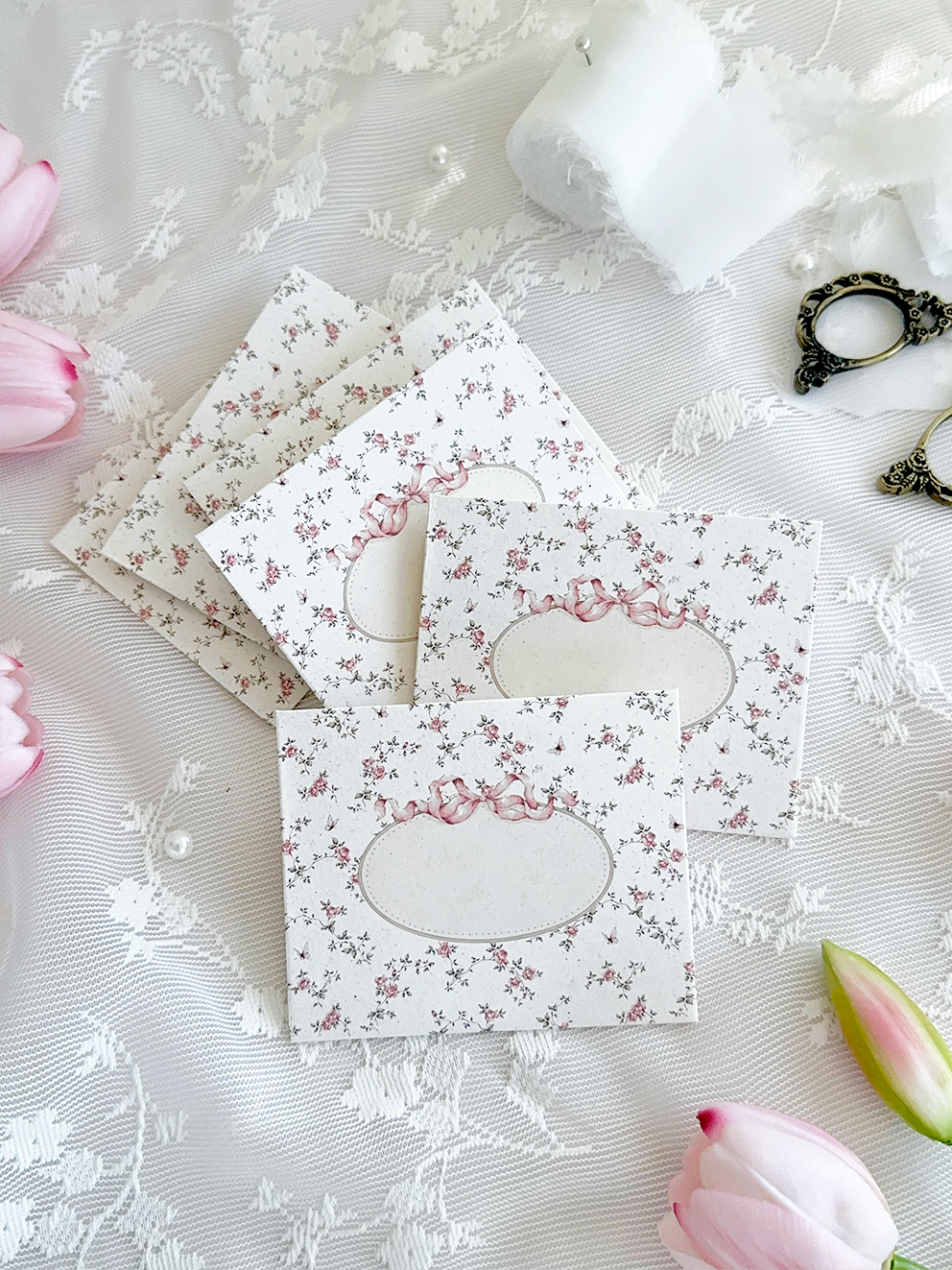 rose field baby envelopes | A7 small