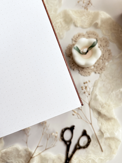 160 gsm | B6 | rose spell book (dot, grid)