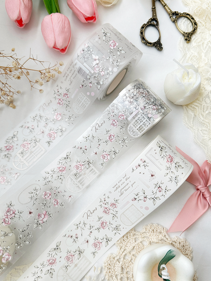 field of roses pet & washi tape (pre-cut)