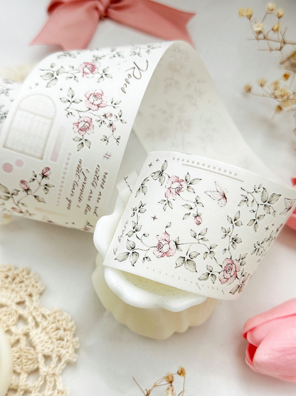 field of roses pet & washi tape (pre-cut)