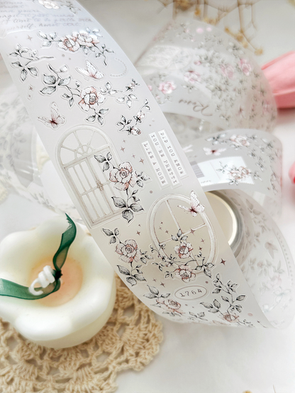 field of roses pet & washi tape (pre-cut)