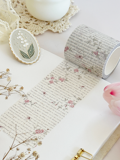 rose script washi tape (updated color!)