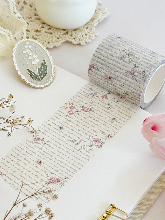 rose script washi tape (updated color!)