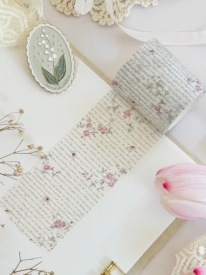 rose script washi tape (updated color!)