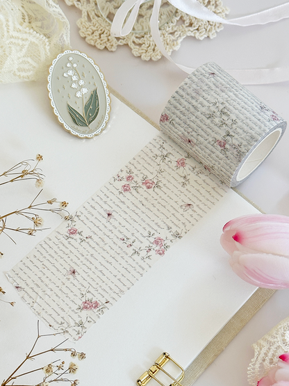 rose script washi tape (updated color!)