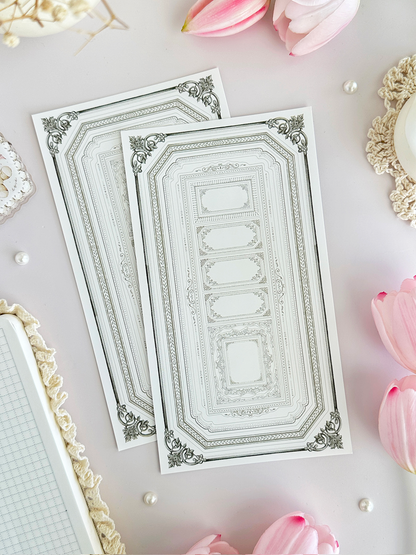 russian doll frames sticker sheet - 2pc set