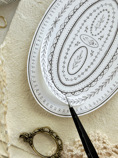 russian doll frames sticker sheet - 2pc set