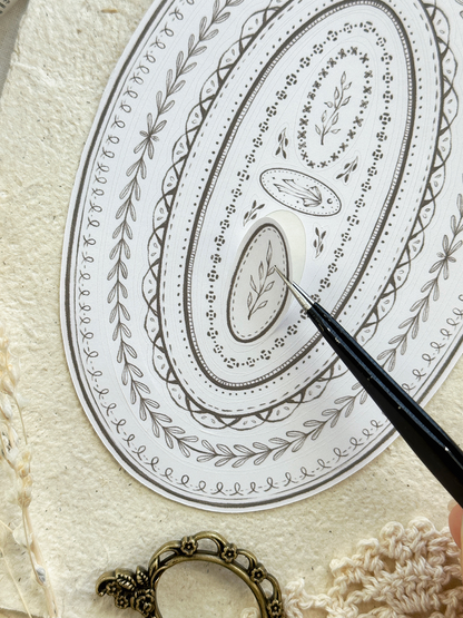 russian doll frames sticker sheet - 2pc set