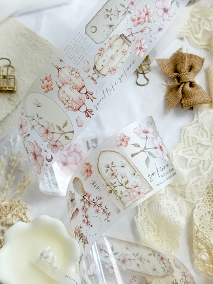 sakura pet & washi tape