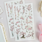 sakura & lanterns sticker sheet - 2pc set