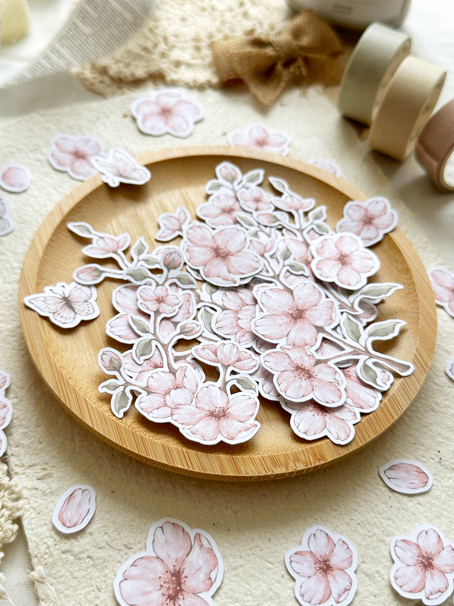 *retiring!* pink sakura paper cutouts