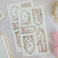 sakura florals, frames & labels sticker sheet - 3pc set