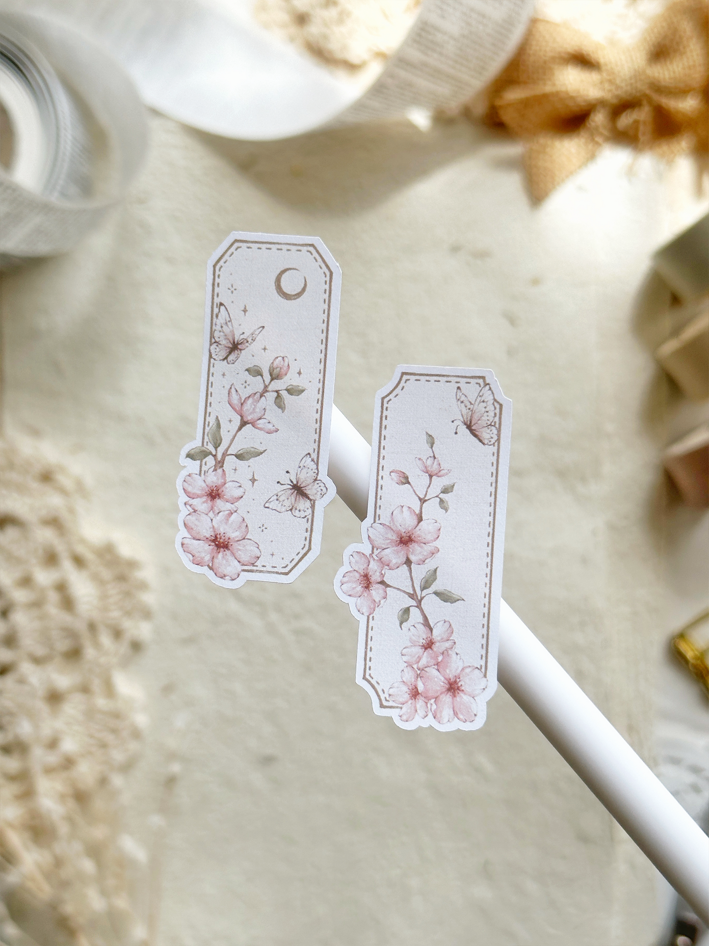 sakura tags stickers