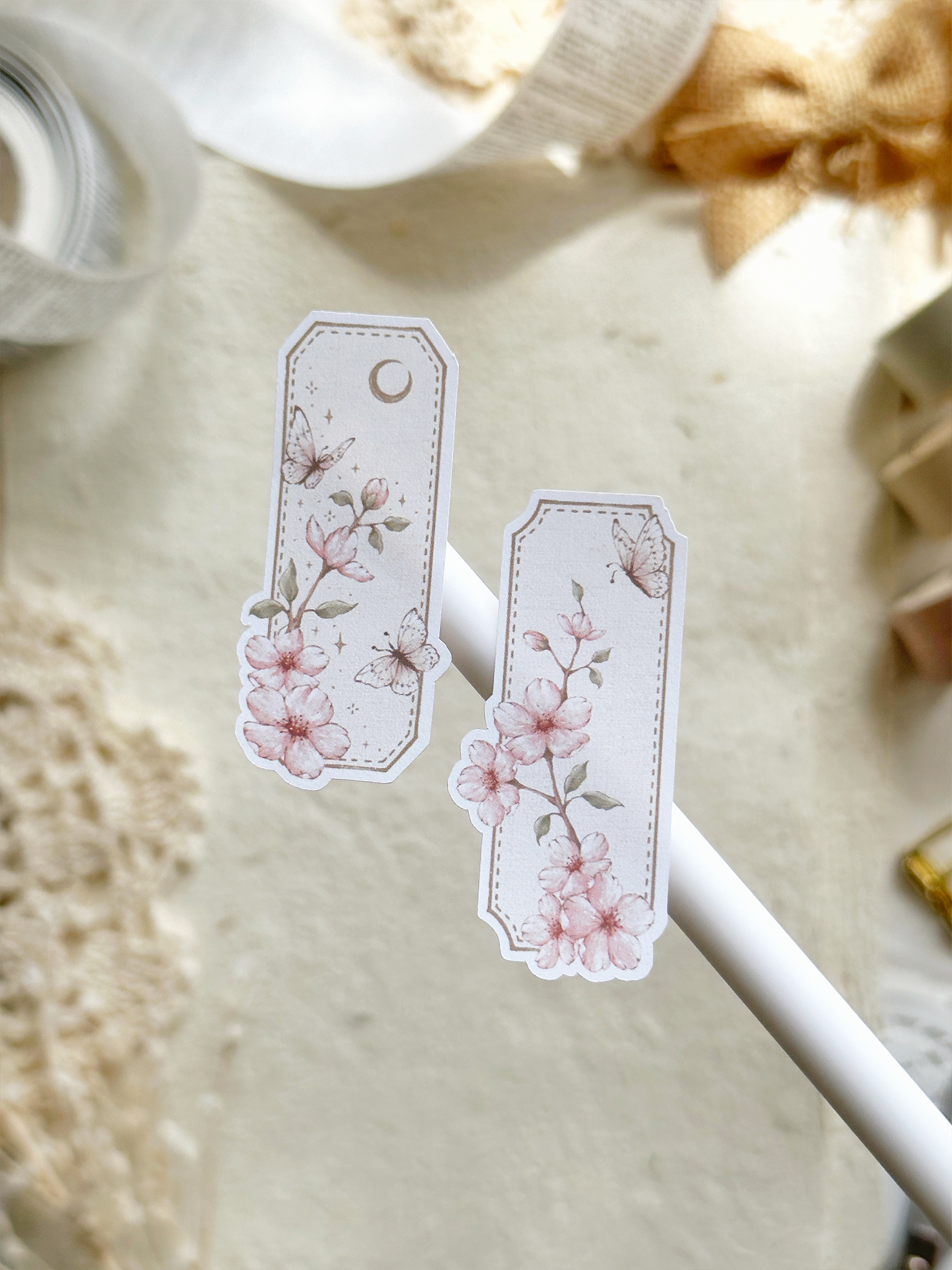 sakura tags stickers