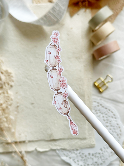 sakura lantern stickers