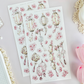 sakura & lanterns sticker sheet - 2pc set