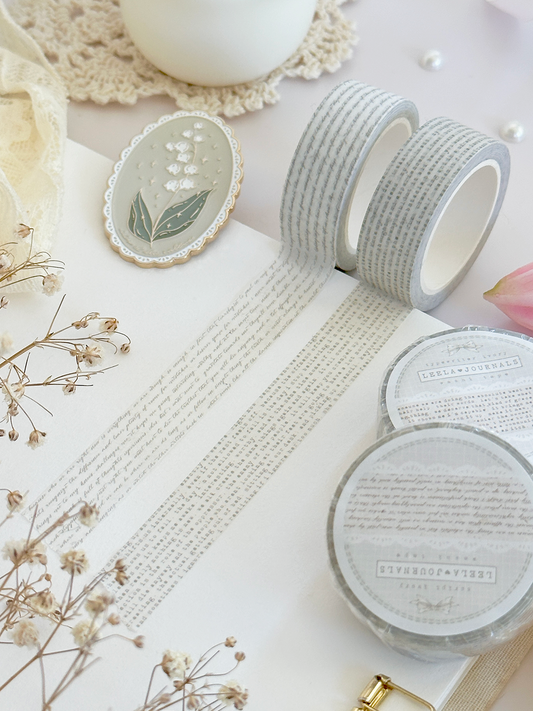 script & type 15mm washi tape (updated colors!)