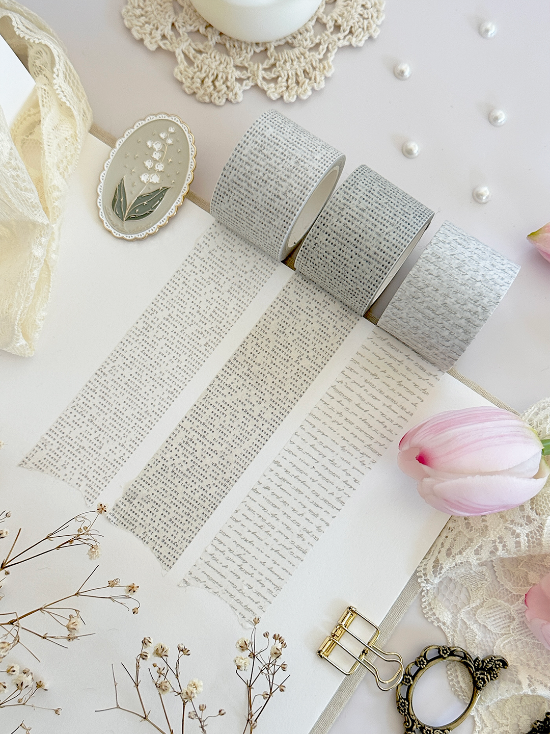 script & type 30mm washi tape (updated colors!)