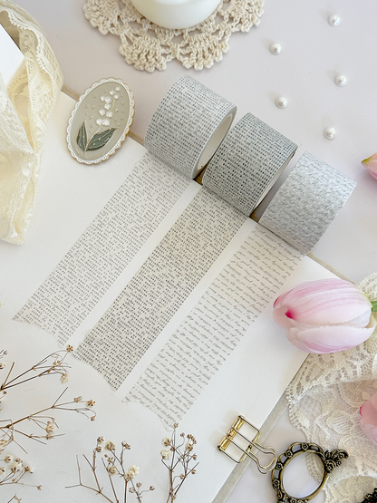 script & type 30mm washi tape (updated colors!)