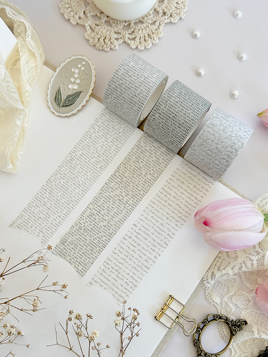 script & type 30mm washi tape (updated colors!)