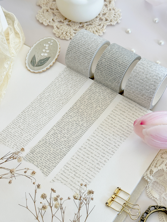 script & type 30mm washi tape (updated colors!)