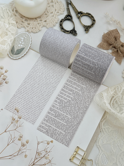 encyclopedia & typewriter washi tape
