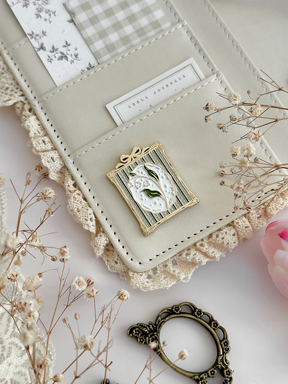 lily of the valley journal charm magnet