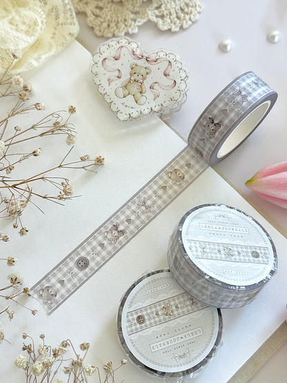 teddy bears & buttons washi tape
