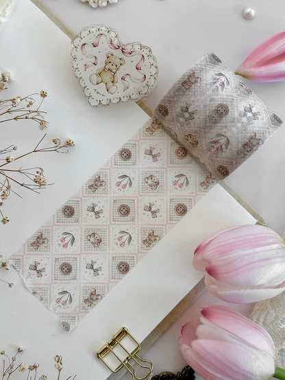 teddy bear trellis washi tape