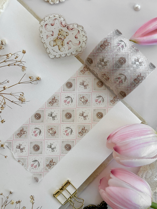 teddy bear trellis washi tape
