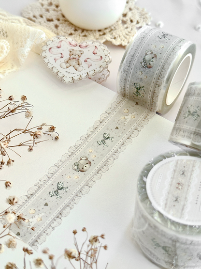 teddy bear dreams die cut washi tape