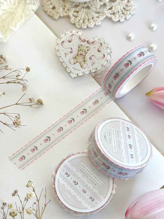 tulip lace wallpaper washi tape
