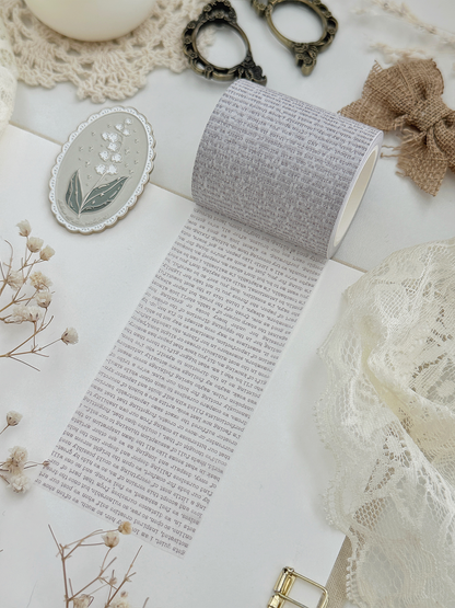 encyclopedia & typewriter washi tape