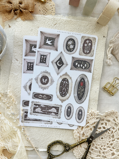 whimsical frames (mini or large) sticker sheet